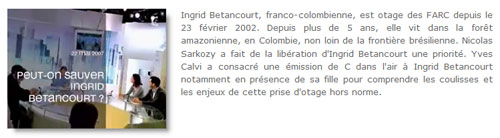 Dossier Ingrid Betancourt