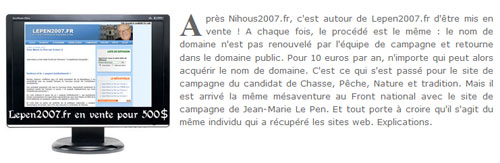Dossier Le Pen 2007