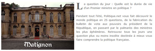 Dossier sur les Premiers ministres