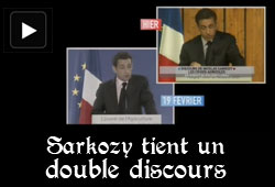 Double discours de Sarkozy