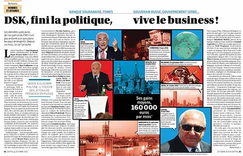 DSK, Capital, octobre 2013