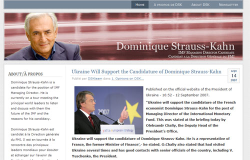 Site web de DSK