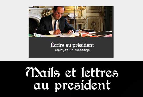 Ecrire au Président de la République