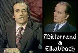 Elkabbach et Mitterrand