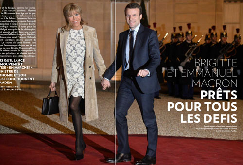 Emmanuel Macron dans Paris Match