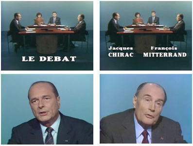 Debat entre Chirac et Mitterrand