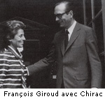 Françoise Giroud avec Chirac