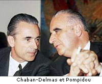 Chaban-Delmas et Pompidou