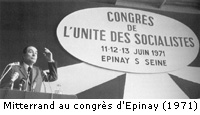 Mitterrand au congrès d'Epinay (1971)