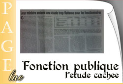 Etude cachée de la fonction publique