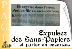 Expulsion des Sans Papiers