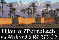 Fillon à Marrakech