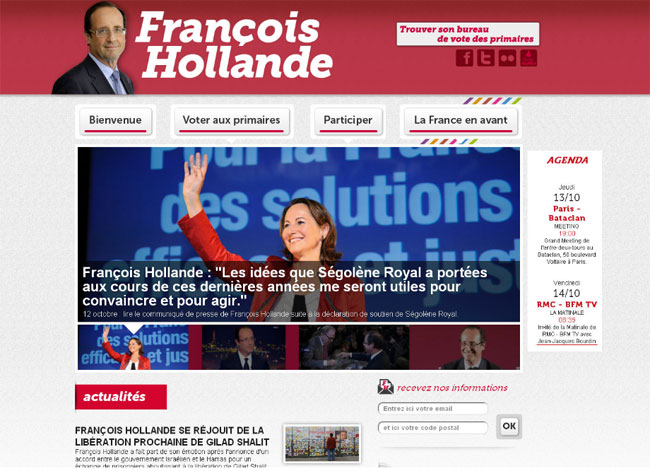 www.francoishollande.fr - 13 octobre 2011