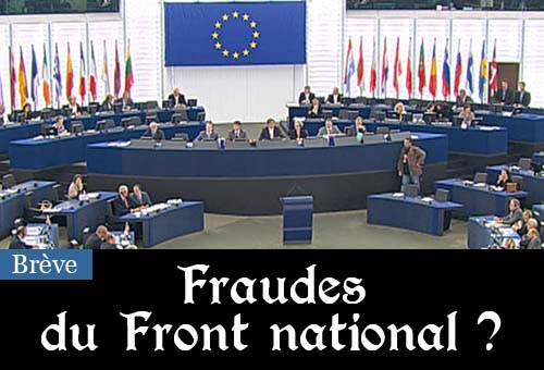 Fraudes au parlement européen