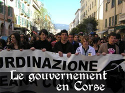 Le gouvernement en Corse