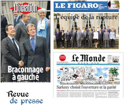 Les Unes de la presse