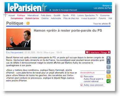 Hamon, porte-parole