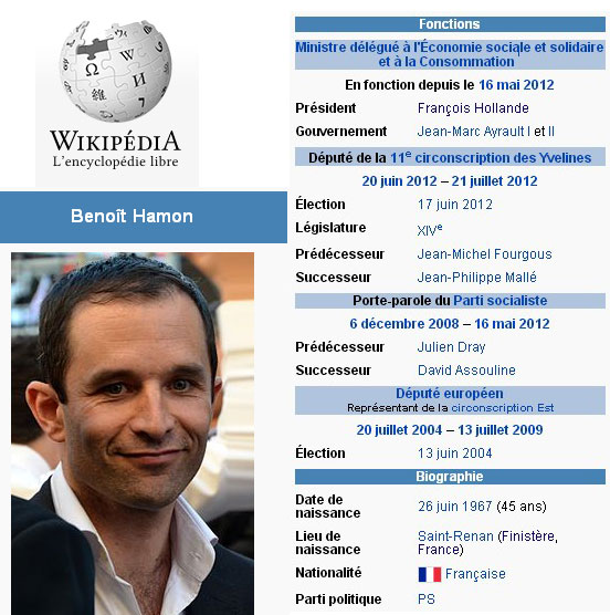 Hamon sur Wikipedia