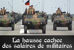 Hausse cachée des salaires des militaires