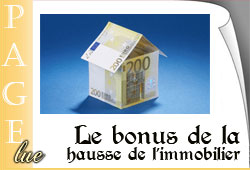 Hausse de l'immobilier