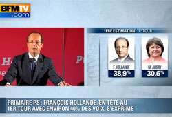 Hollande, 1er tour des primaires