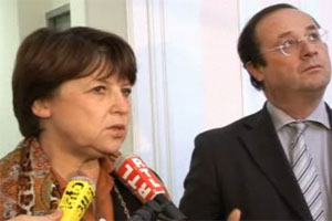 Hollande et Aubry en 2008