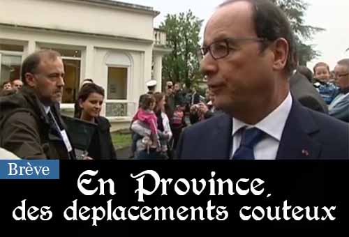 Hollande, déplacement en province