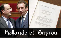 Hollande et Bayrou