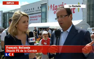 Hollande à la Rochelle en août 2010