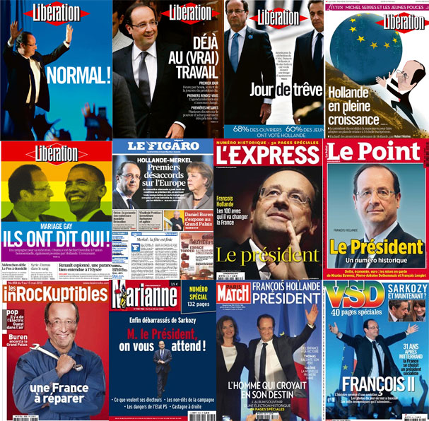 Hollande président à la Une de la presse