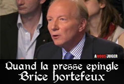 Brice Hortefeux - A vous de juger - France 2