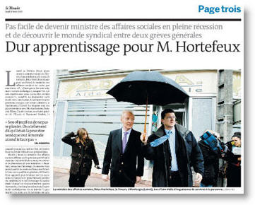 Hortefeux, ministre - Le Monde