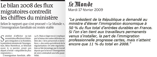 Immigration, Le Monde