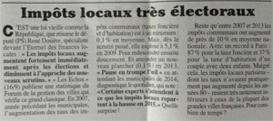 Impôts très électoraux (Canard enchaîné)