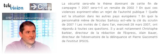 Insécurité 2007