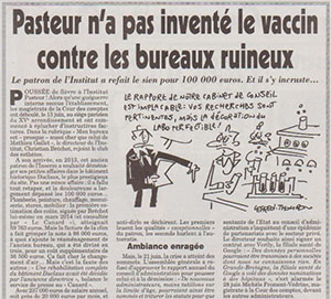 Institut Pasteur - Canard enchaîné