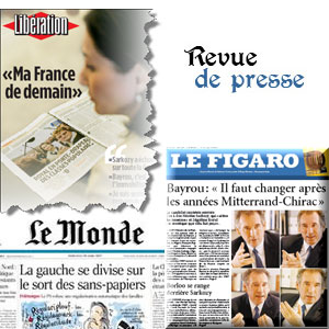 Les Unes de la presse