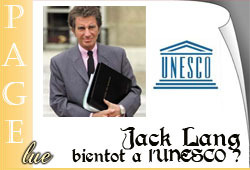Jack Lang à l'UNESCO