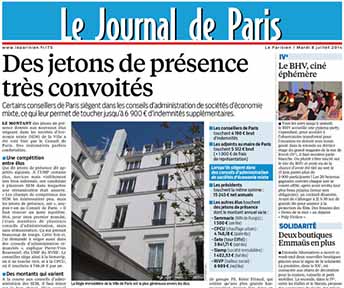 Jetons de présence - Le Parisien