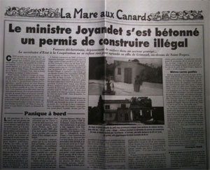 Joyandet dans Le Canard enchaîné