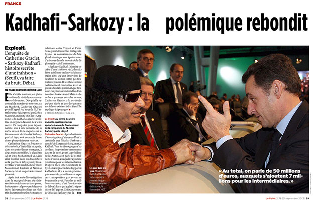 Kadhafi/Sarkozy : Le Point