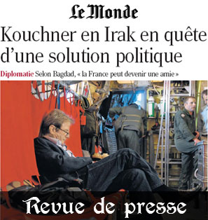 Kouchner en Irak
