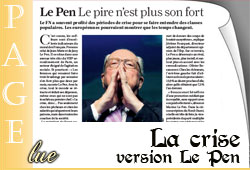 La crise version Le Pen