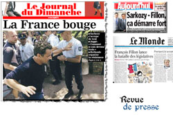 Les Unes de la presse