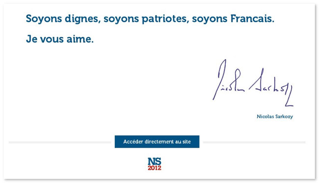www.lafranceforte.fr Sarkozy