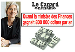 Lagarde et son salaire à 800 000 dollars