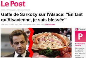 Sarkozy et la choucroute