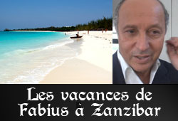 Laurent Fabius à Zanzibar