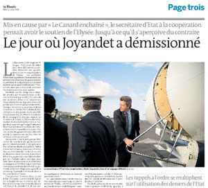 Le jour où Joyandet a démissionné - Le Monde