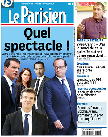 Le Parisien du 26 août 2014